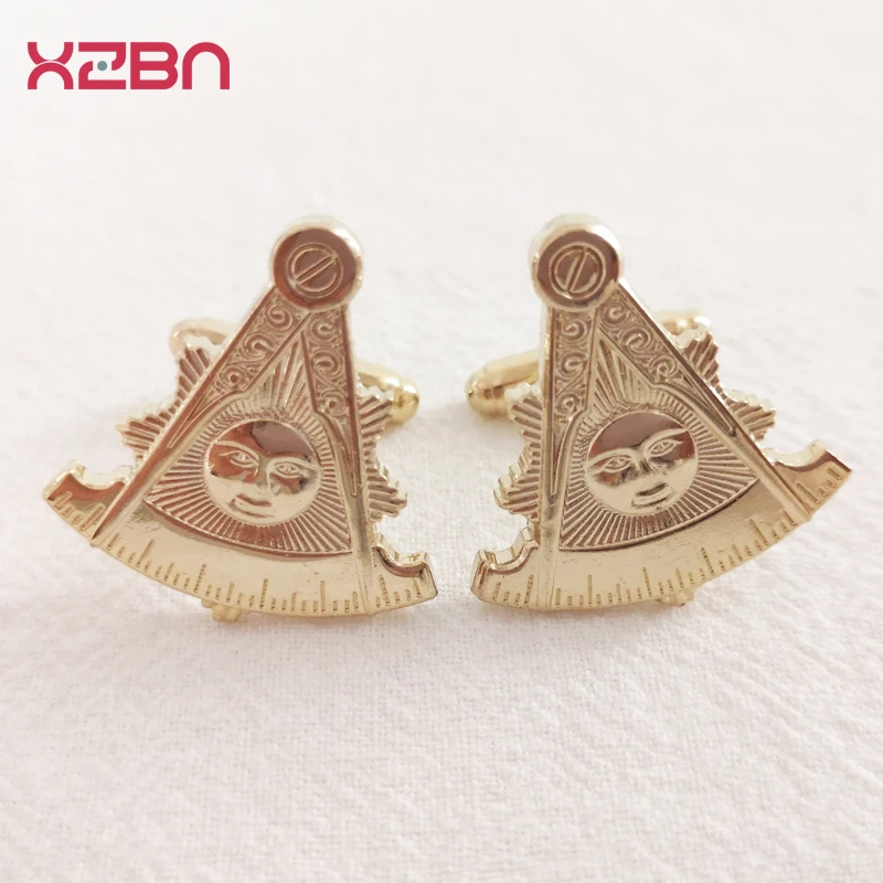 Запонки Masonic дизайн 3D ручная работа синяя деловая Повседневная рубашка легкие