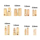 Штекер для аккумулятора, 1002,03,03,54,05,56,0 мм, зеленый, позолоченный, 6,5 пар