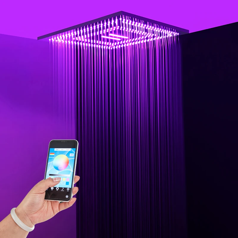 Цветной светильник для управления телефоном насадка душа с дождевой насадкой