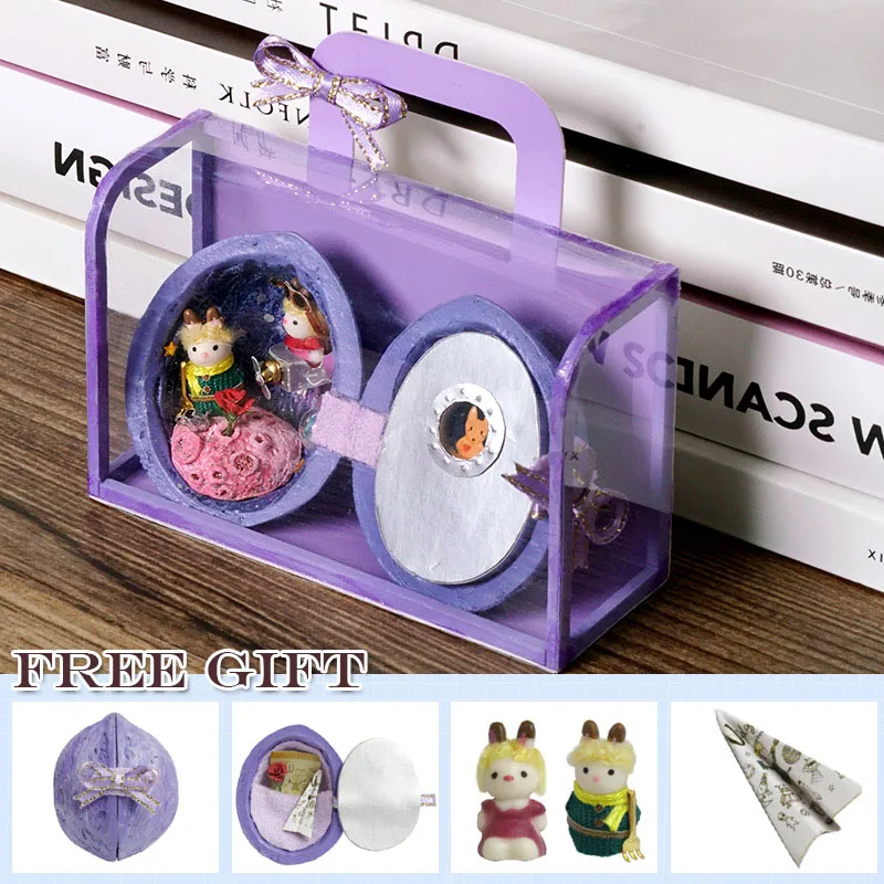 R5 Ручной кукольный дом мебель DIY Миниатюрный Кукольный дом 3D деревянные макеты кукольного домика игрушки на Рождество и день рождения подарок V4-V6 - Цвет: R5