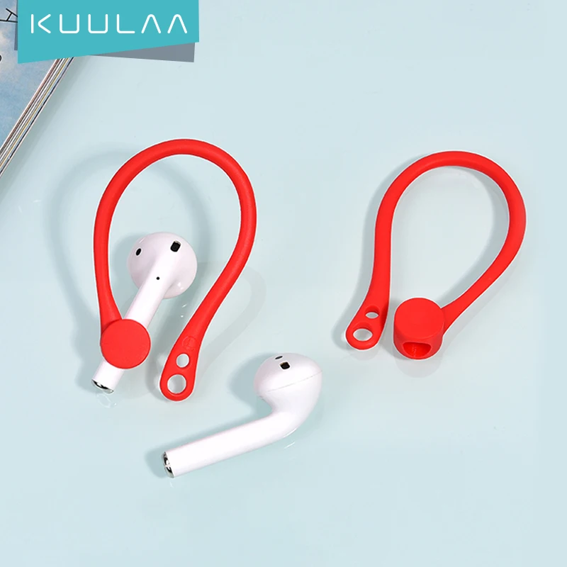 

KUULAA Protective Earhooks Holder Secure Fit Hooks for Airpods Apple Wireless Earphone Accessories Sports Anti-lost Ear Hook