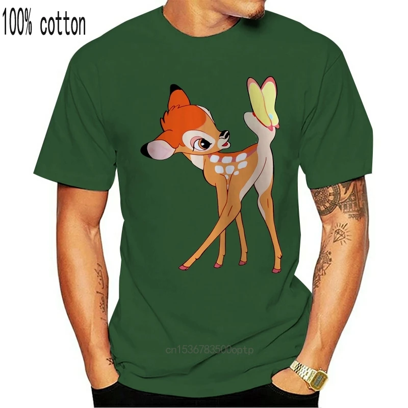 Детская футболка с оленем Бэмби для мужчин и женщин унисекс | Мультяшная одежда