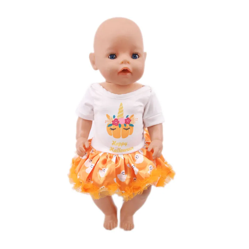 Одежда для кукол юбка с рождественским узором подходящая 18 дюймовых