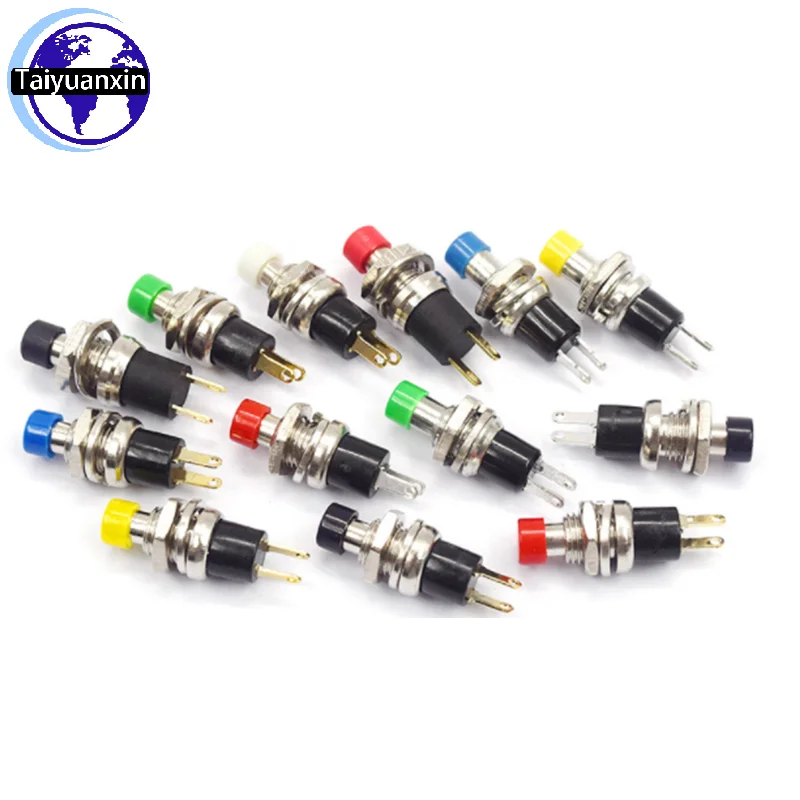 

10PCS Switch Press The Reset-Switch Momentary Push Bottom Switch Small Round Button PBS-110 Power Button Switch 7mm