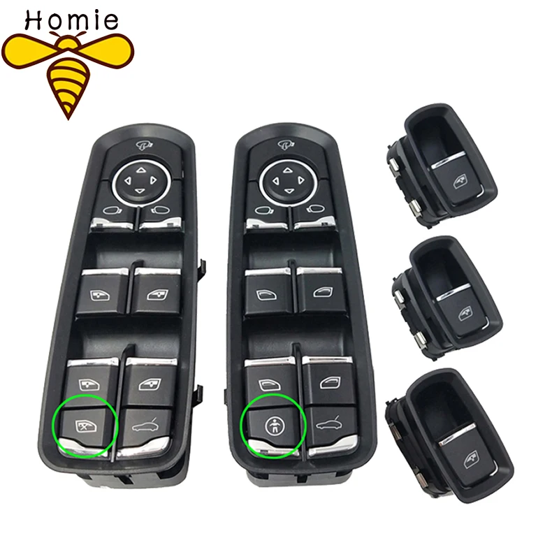 Переключатель Стеклоподъемника 7PP959855C 7PP959858RDML 7PP959858MDML для Porsche Panamera Cayenne Macan 2011