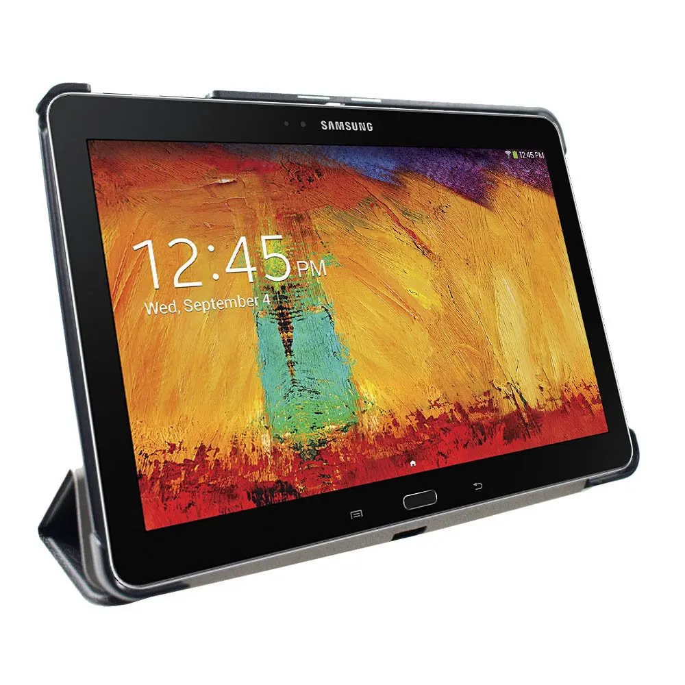 Модный чехол для Samsung galaxy note 10 1 Складывающийся втрое стерео планшета P601 P600 |