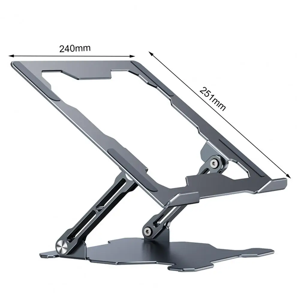 

Laptop Holder Hardness Strong Bearing Capacity Adjustable Desk Notebook Holding Stand Portable Folding Base Increased Rack Stand