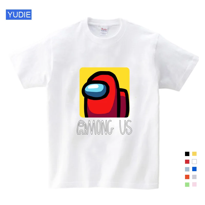 

New Among Us Kids T-Shirt Print Girls Funny Clothes Boys Costume Children 2021 Summer Tops Hot Game Kids Clothes Baby Tshirts