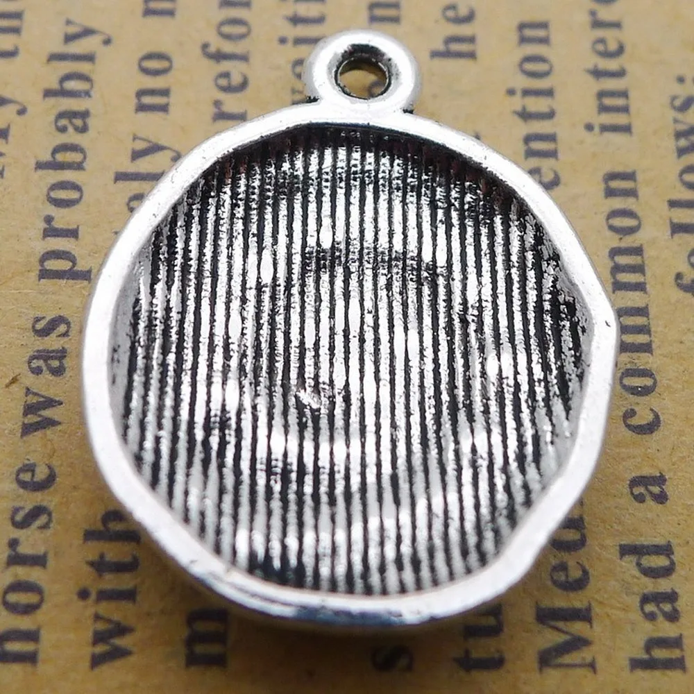 

100pcs Conch Charms 17mm x 22mm DIY Jewelry Making Pendant antique silver color