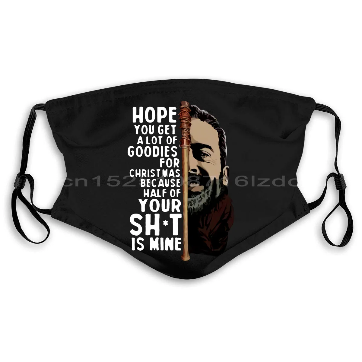 Negan The Walking Dead/черная Хлопковая мужская маска M3XL с надписью Hope You Get A Lot Of Goodie крутая