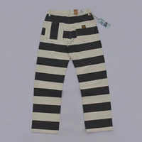 bob dong 2021 new prisoner striped motorcycle pants vintage 16oz biker trousers