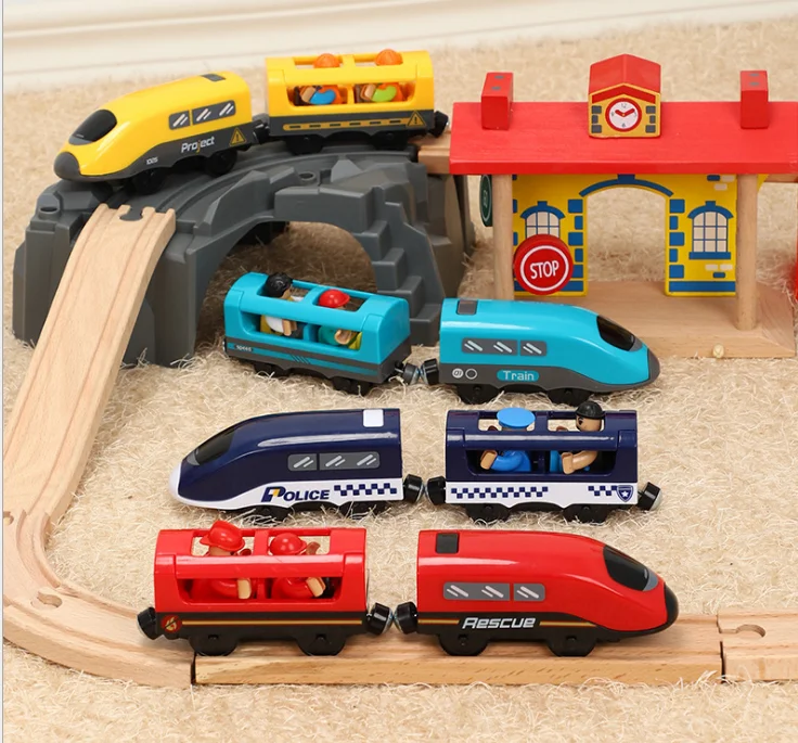 Электрический поезд новый стиль Эму машина с человеком локомотивный двигатель