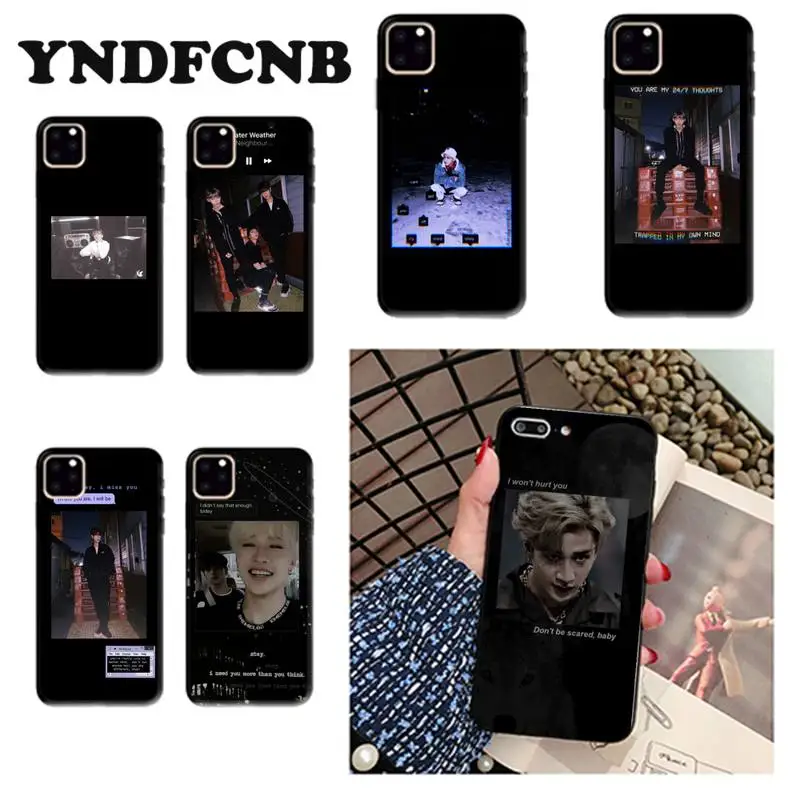 

YNDFCNB kpop skz stary kids Phone Case cute cover for iPhone 8 7 6 6S Plus X XS MAX 5 SE 5S XR 11 12 pro promax