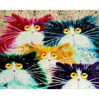 gatyztory diy painting by numbers cat animal for children adults kits gift handpainted picture by numbers home decor