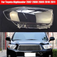 car headlamp lens for toyota highlander 2007 2008 2009 2010 2011 car replacement front auto shell