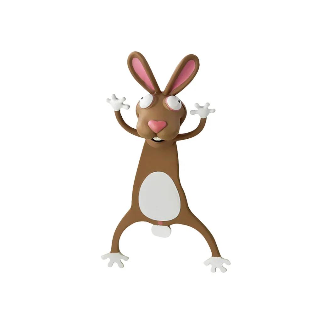 3D стерео кавайная мультяшная Закладка в виде милых животных мягкая подарок для