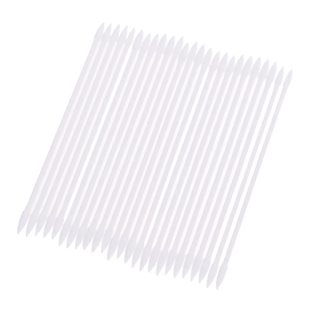 Bastoncillos de algod&oacute;n de 3 pulgadas, bastoncillos de algod&oacute;n de doble punta con palos de pl&aacute;stico, paquete de 24 unidades-1