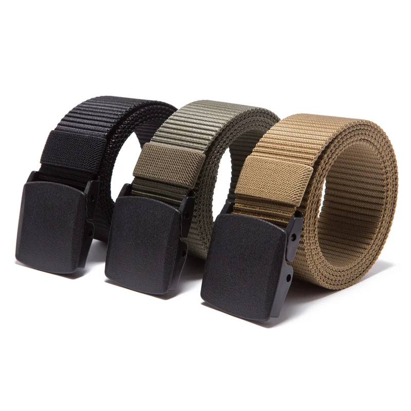 

New Automatic Buckle Nylon Belt Male Army Tactical Belt Mens Military Waist Canvas Belts Cummerbunds High Quality Strap