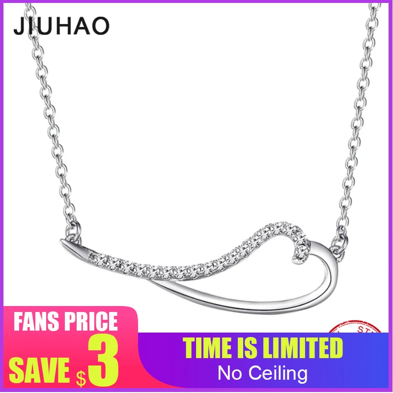 Подвеска женская из серебра 925 пробы с цирконием класса ААА|Ожерелья| |