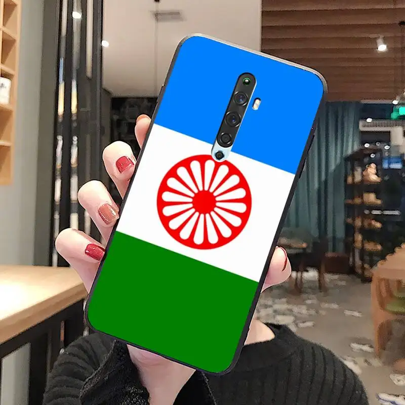 

Romani roma flag Phone Case For Oppo A5 A9 2020 Reno2 z Renoace 3pro A73S A71 F11