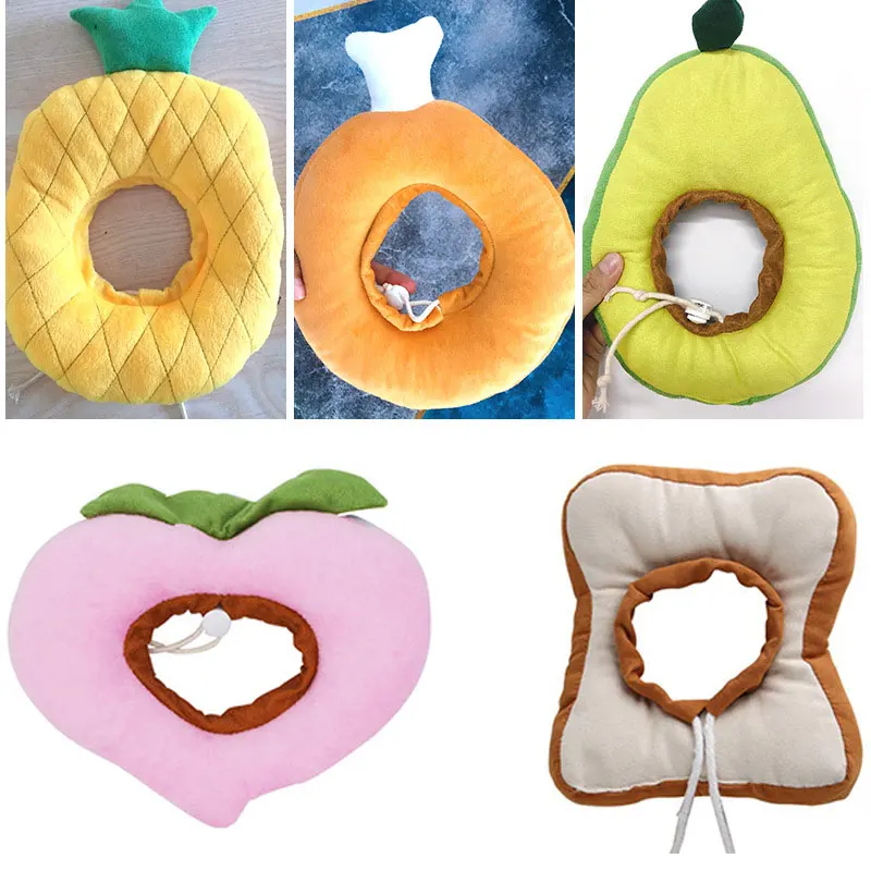 

Adjustable Elizabethan Pet Collar Bread Fruit Chicken Leg Dpg Collar Pet Anti-licking Ring Sterilization Cat Collar Anti-scratch