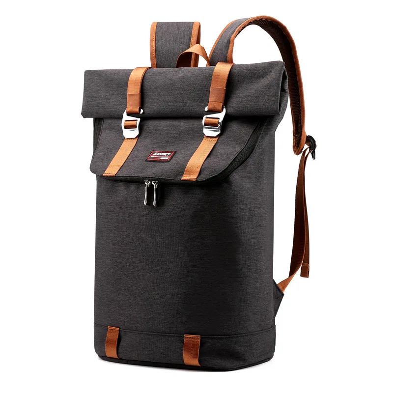 

IKE MARTI Casual Men Backpack Laptop Bag 15.6 2021 New Waterproof Male Gray Anti-Theft Woman Junior High School Bag Backpacks