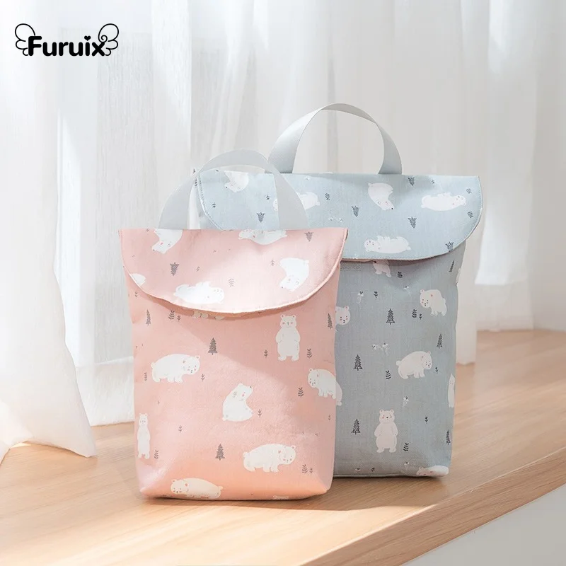 

New Convenient Baby Diaper Storage Bag Baby Bottle Diaper Bag Mini Waterproof Wet Dry Bag Reusable Outing Diaper Bag