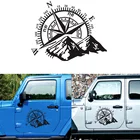 1 шт. 3D Автомобильная наклейка компас роза навигация Гора 4x4 внедорожник виниловая наклейка стикеры аксессуары для BMW e46 e90 e39 Mercedes