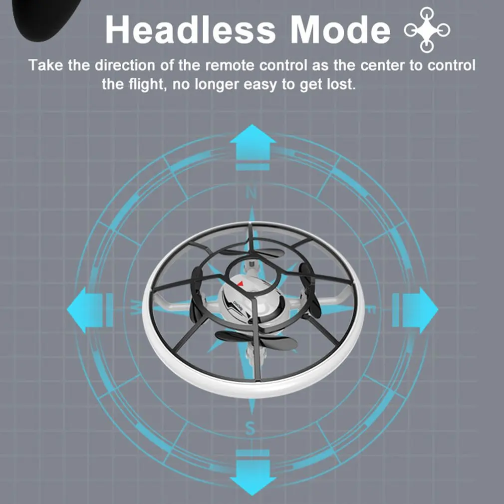 Мини Квадрокоптер индукционный Дрон умные часы дистанционное управление