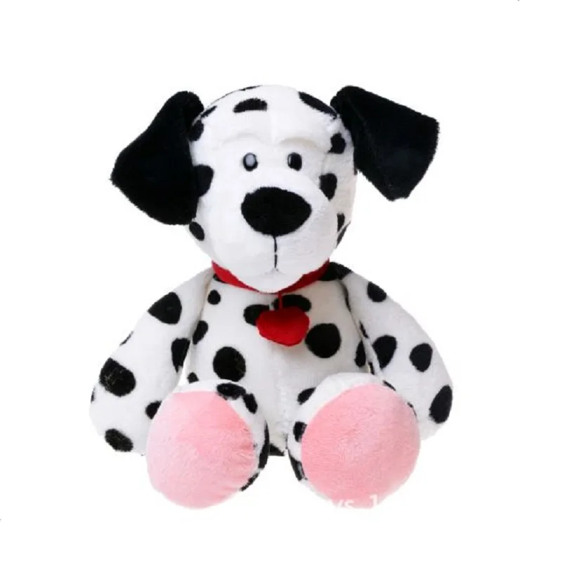 

35cm Dalmatians Plush Toy Stuffed Dog With Love Heart Anime Birthday Gift