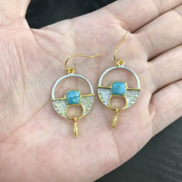 Винтажные индийские этнические полые круглые длинные висячие серьги Висячие для