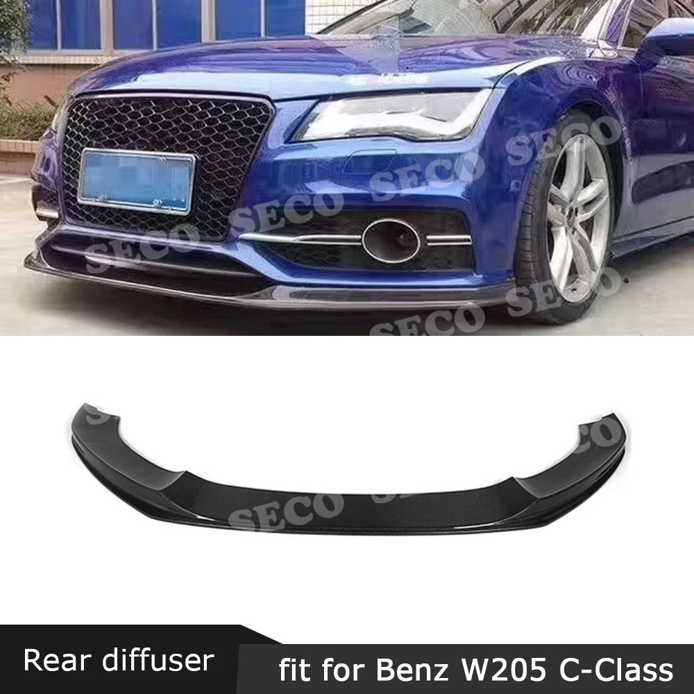 Для Audi A7 S7 Sline 2012- передний спойлер для губ из углеродного волокна/FRP головной бампер Защита подбородка автомобильный Стайлинг
