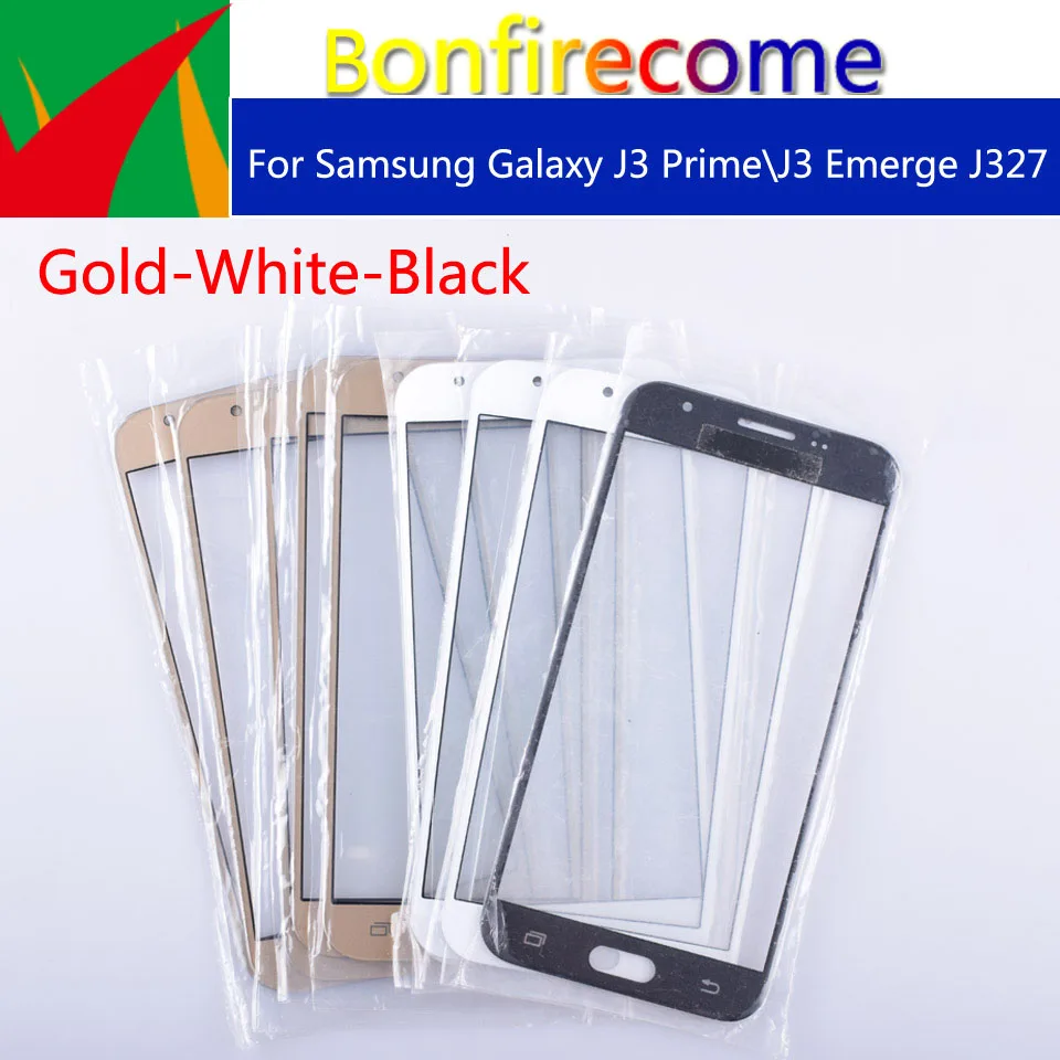 10 шт./партия сенсорный экран J327 для Galaxy J3 Prime Emerge SM J327P GT ЖК дисплей Передний стекло