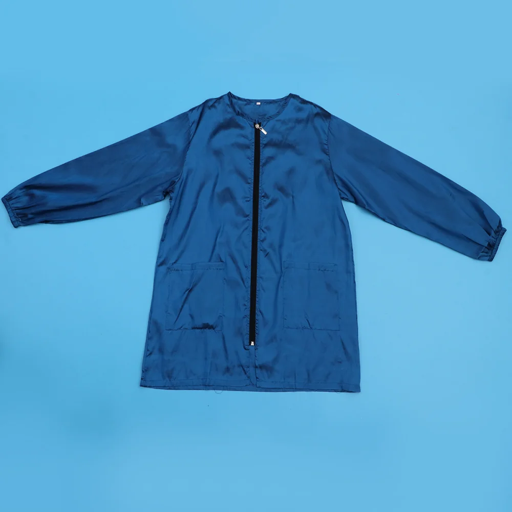 

1pc Haircut Cape Barber Apron Hair Stylist Waterproof Zipper Smock for SPA Salon - Size M