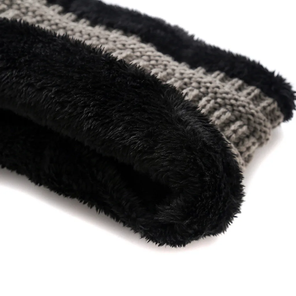 Зимние шапки для женщин и шарфы унисекс зимняя утепленная шерстяная теплая шапка