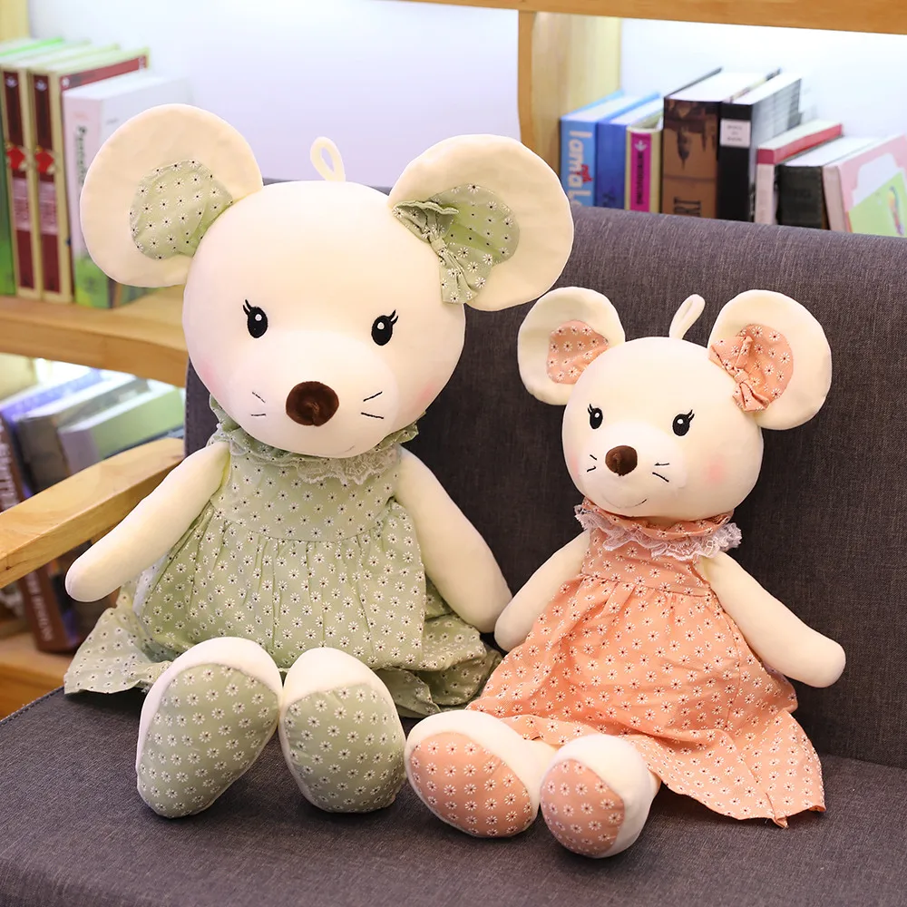 45-85 см Милая мышь, чучело, Плюшевые Игрушки для маленьких девочек, милая крыса, год, талисман, кукла для детей, подарок на день рождения, домашний декор