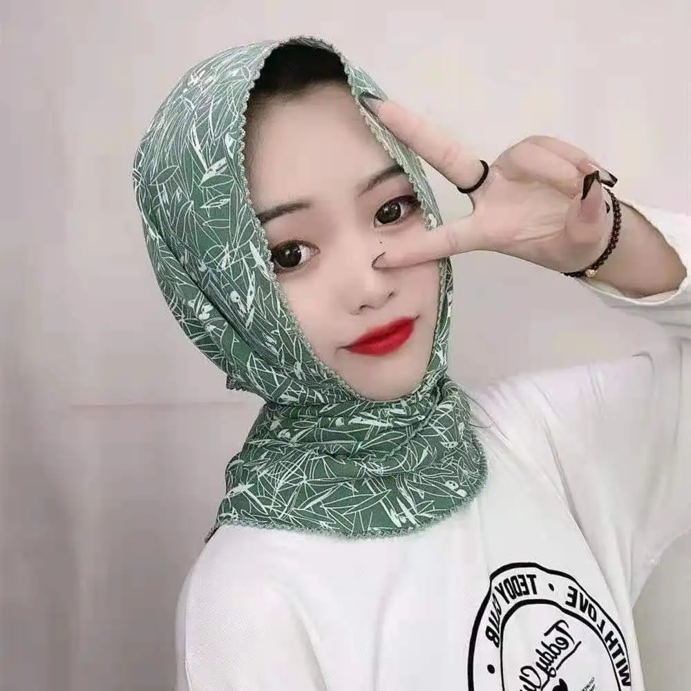 

Мусульманский шарф, новый простой атласный треугольный шарф с кисточками, головной шарф, повседневный модный хиджаб, женский шарф