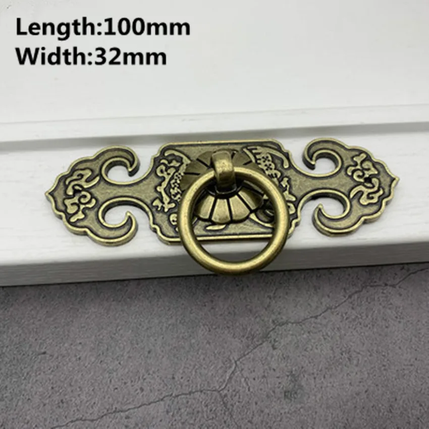 Китайская Ретро креативная мебель в резном стиле Античная дверная ручка
