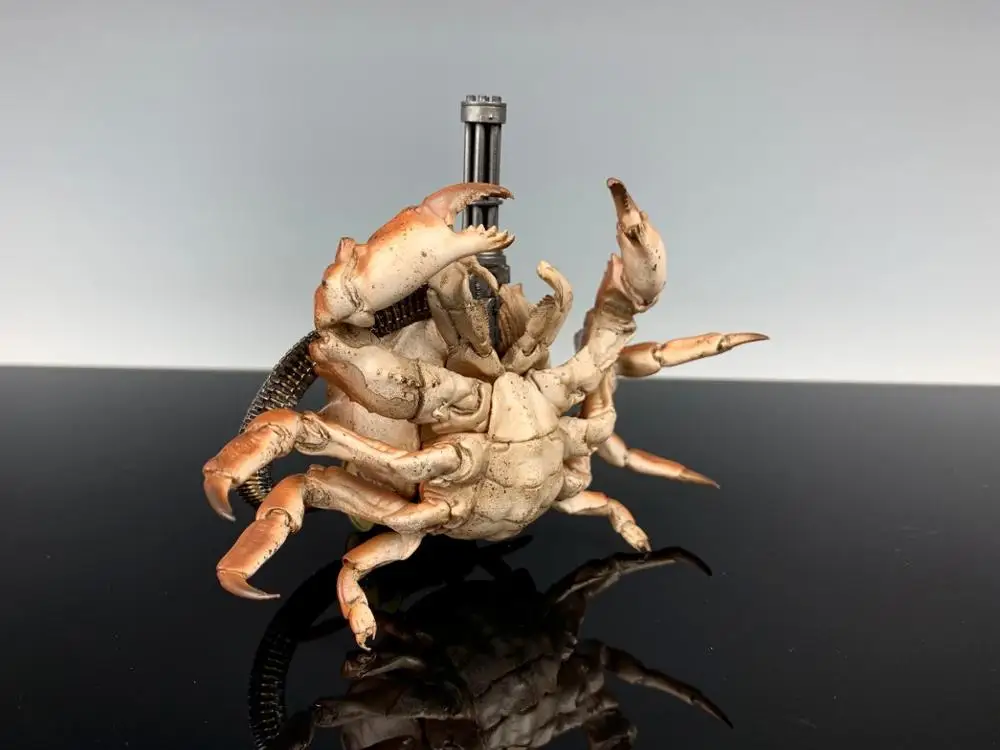 Фигурка-краб из неокрашенной смолы креативная Броня в стиле стимпанк | Игрушки и