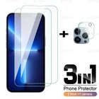 3 в 1, защитная пленка для экрана iPhone 13 pro max, 3D камера, Защитное стекло для apple iphone 13 iphon 13 mini, стеклянная пленка
