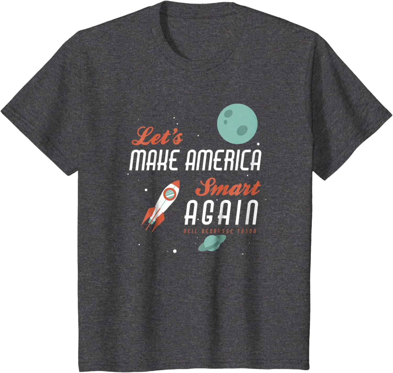 

2021 Summer Men's T-shirt Rocket Flies Out of Space Art Letter Printing High-quality Casual All-match Loose Men's Clothing