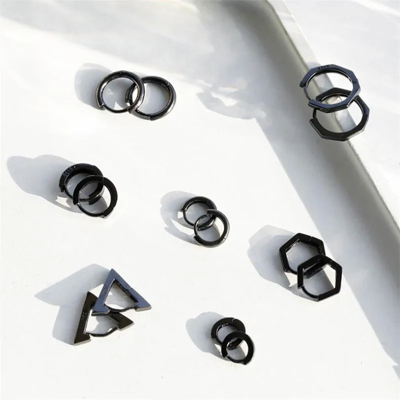 Модные серебряные серьги из стерлингового серебра 925 пробы для мужчин и женщин