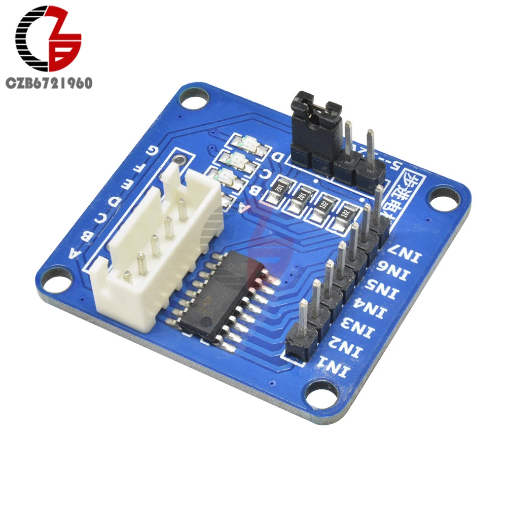 ULN2003 Драйвер шагового двигателя плата DC 5V 4 фазы Щит привода для Arduino AVR SMD|module for