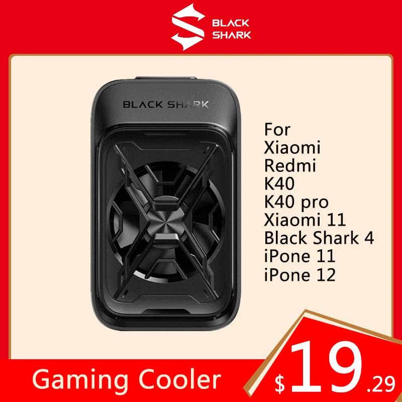 

2021 New Original Black Shark Gaming Cooler Liquid Cooling Fan For Black Shark 4 For iPone 11 12 Redmi K40 Pro Cooling Back Clip