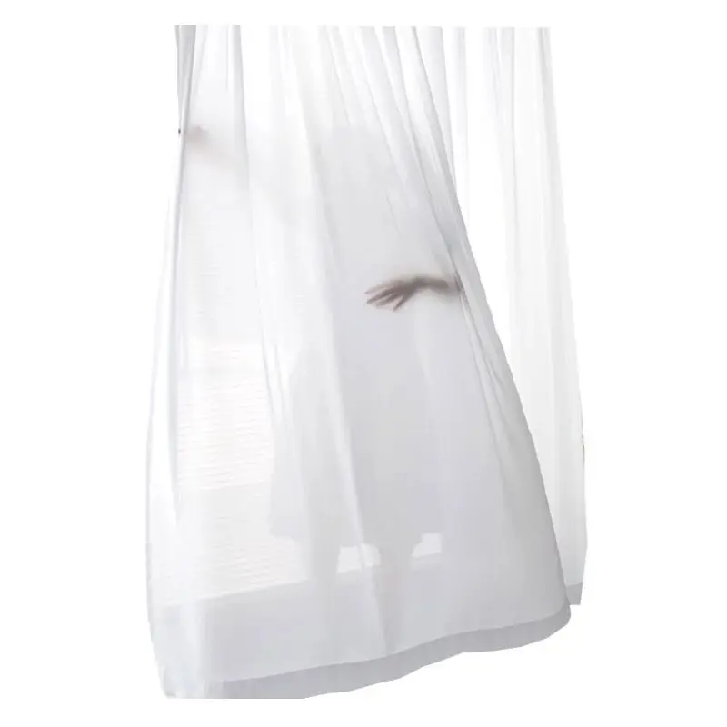 2019 нордический шифон чистый белый марля вилла гостиная спальня кабинет марлевые