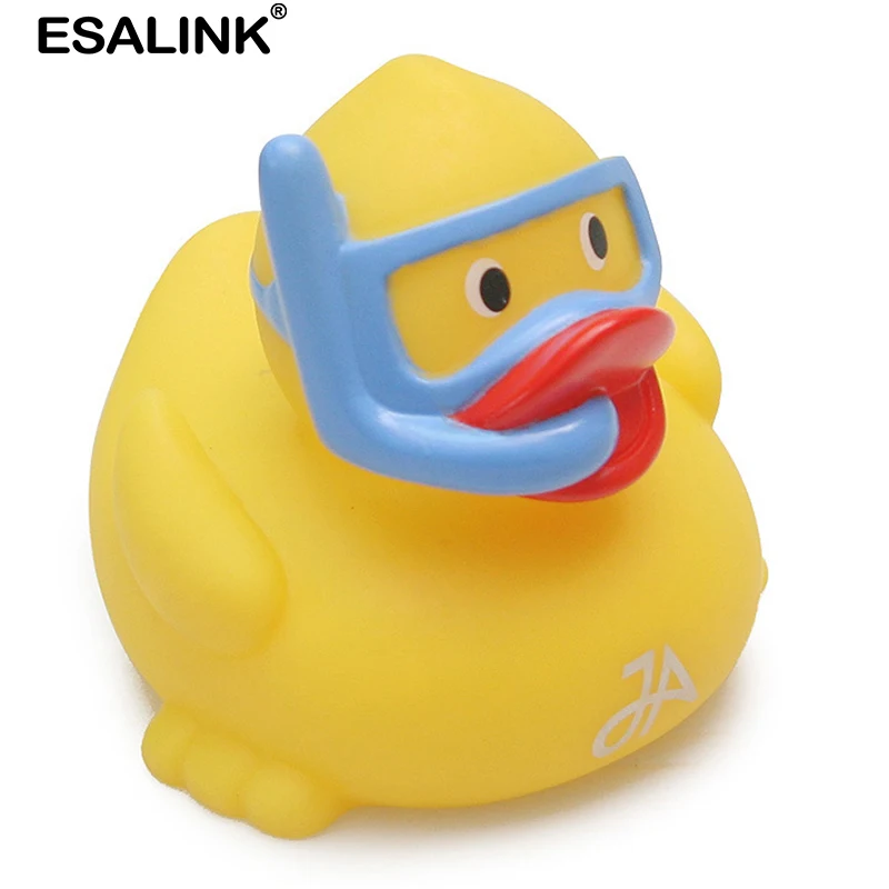 ESALINK 9 см Детские Резиновая Игрушка для ванны утка дайвер малышей с изображением