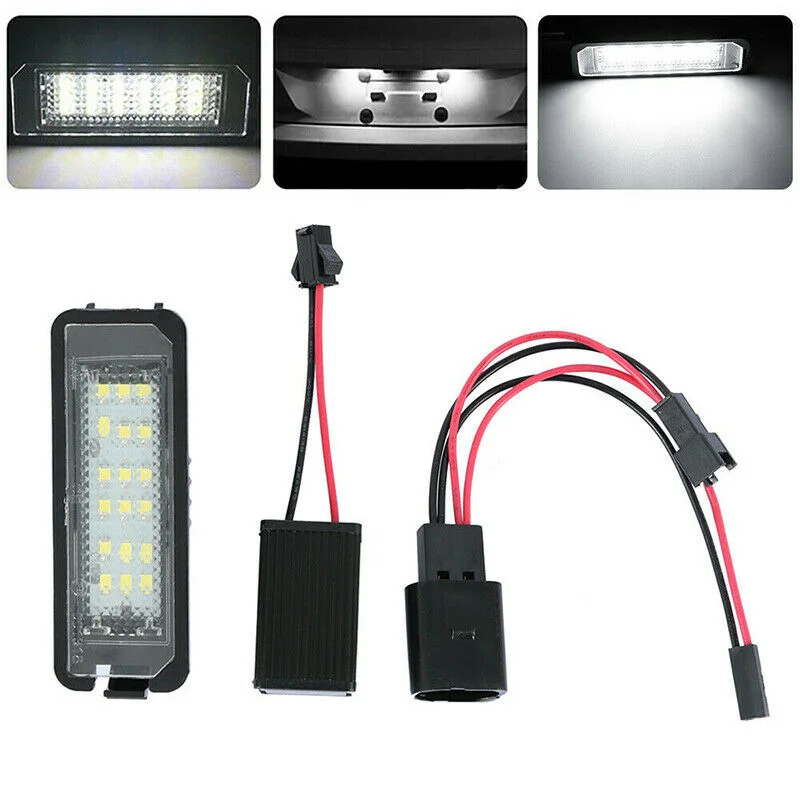 2 шт. DC12V 18 светодиодный номерной знак автомобиля лицензии хвост пластина