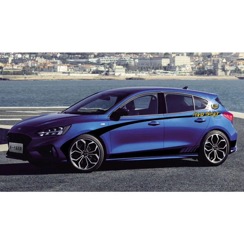 World Datong спортивные полоски автомобильные наклейки для Ford 2019 Focus ST RS двухсторонние