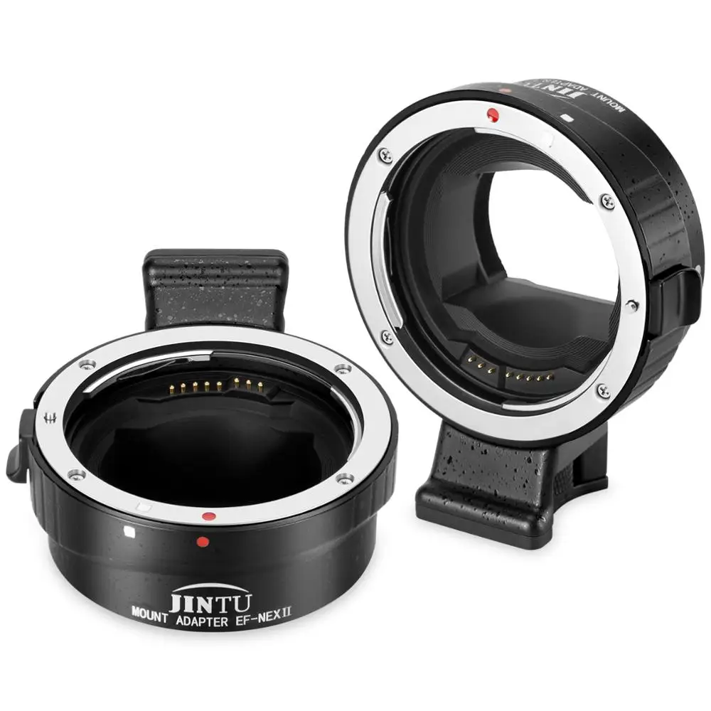 Адаптер с автофокусом JINTU EF-NEX II для объектива Canon EF крепления камеры Sony NEX E A6500 A6300