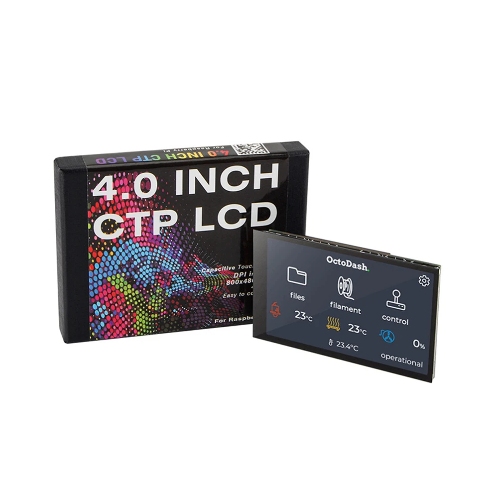 

4INCH CTP LCD Screen 800x480 Pixels Capacitive Touch Screen For 3D printer Octoprint UI for Raspberry Pi 4 Model B